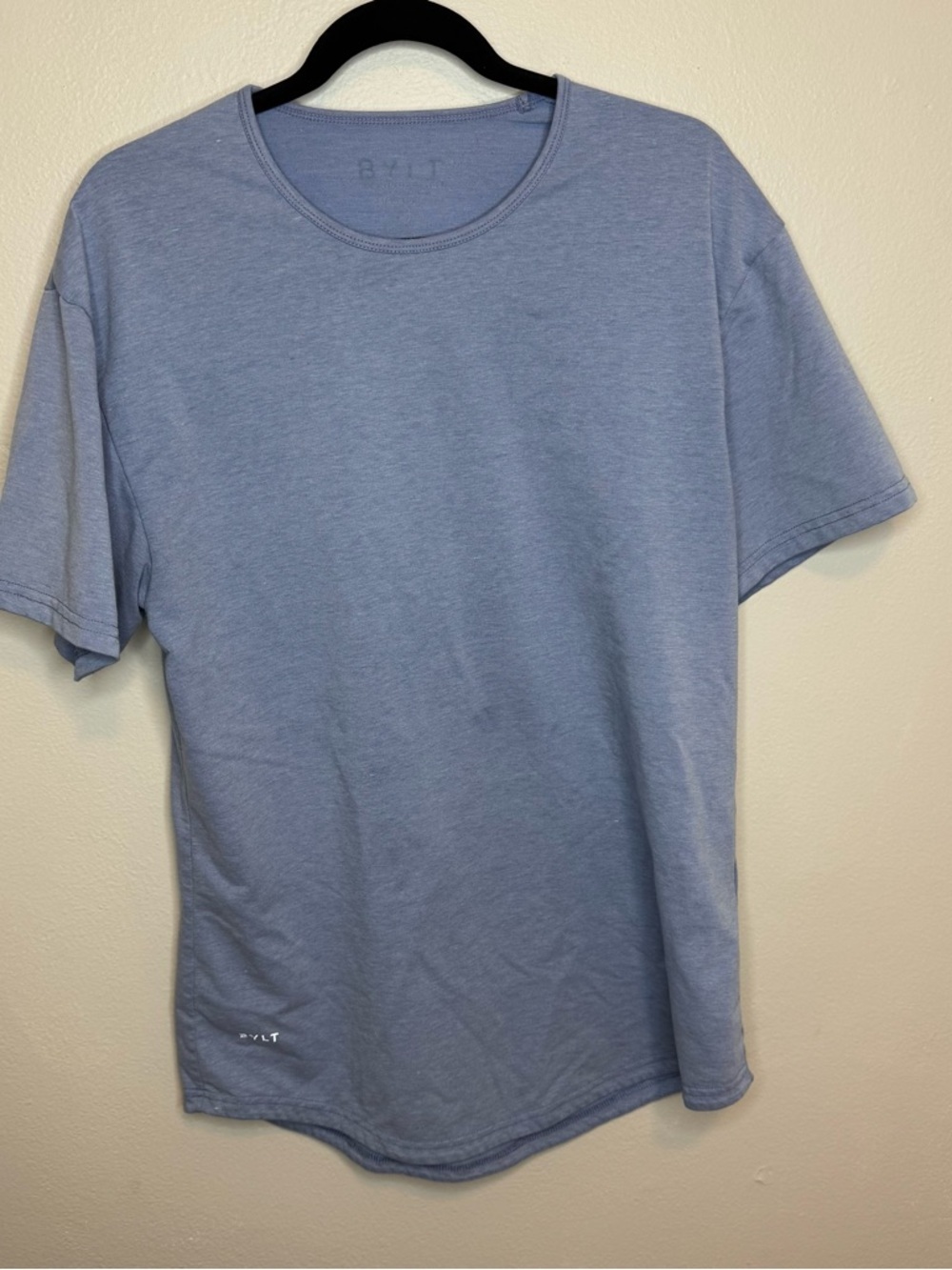 BYLT Men’s Short Sleeve Tee Shirt Athletic Light Blue - Picture 2 of 9